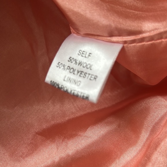 Cotton Candy Pink Wool Blend Coat - Picture 3 of 6